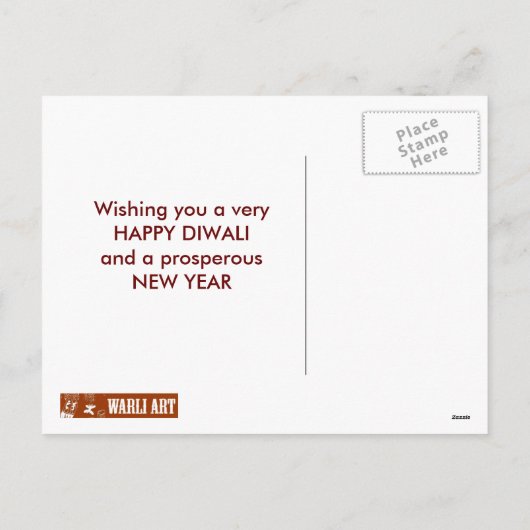 Diwali Kaart (Achterkant)