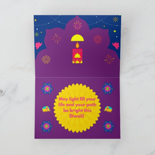 Diwali Kaart (Binnen)