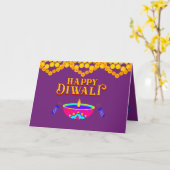Diwali Kaart (Gele Bloem)
