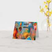 Diwali Kaart 8 (Gele Bloem)