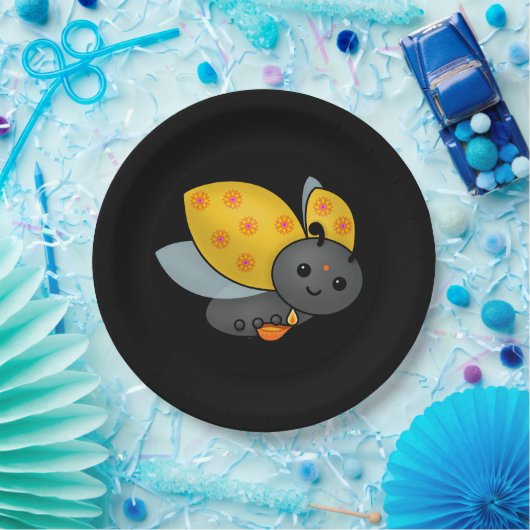 Diwali Ladybug met Deepa Papieren Bordje (Feest)