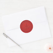 Diwali Lamp teken Wax Seal Ronde Sticker (Envelop)