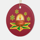 Diwali Lantern Keramisch Ornament (Links)