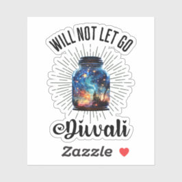 Diwali Light Jar – Festival of Lights Sticker