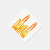 Diwali Lights Candles Candlelight Typography Cute Servet (Hoek)