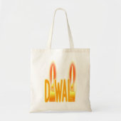 Diwali Lights Funny Candlelight Typography Tote Bag (Voorkant)