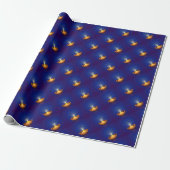 Diwali met Diya Cadeaupapier (Uitgerold)