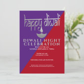 Diwali Night Celebration of Light Kaart (Staand voorkant)