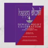 Diwali Night Celebration of Light Kaart (Voorkant / Achterkant)