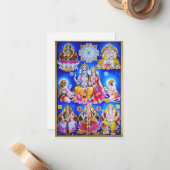 diwali notitiekaartje (Voorkant / Achterkant in situ)