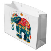 Diwali Olifant  Groot Cadeauzakje (Achterkant Gekanteld)