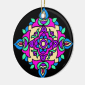 Diwali Ornament met Rangoli Pattern (Links)