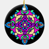 Diwali Ornament met Rangoli Pattern (Achterkant)