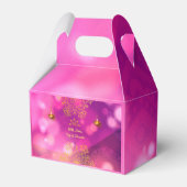 Diwali Paarse gouden mandala lampen Bedankdoosjes (Achterkant)