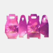 Diwali Paarse gouden mandala lampen Bedankdoosjes (Uitgevouwen)