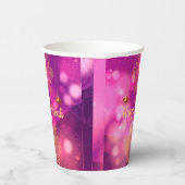 Diwali Paarse gouden mandala lampen Papieren Bekers (Rechts)