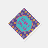 Diwali Papieren servet in kleurrijk Indiaas patroo (Hoek)