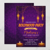 Diwali-partijuitnodiging Kaart (Voorkant / Achterkant)