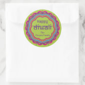 Diwali Party Favor Sticker met Mandala (Tas)