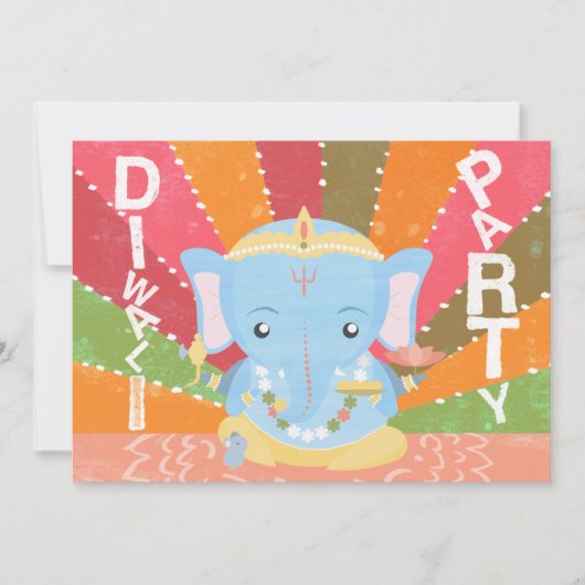 Diwali Party Invitation Kaart (Voorkant)
