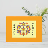 Diwali Party Invitation Kaart (Staand voorkant)