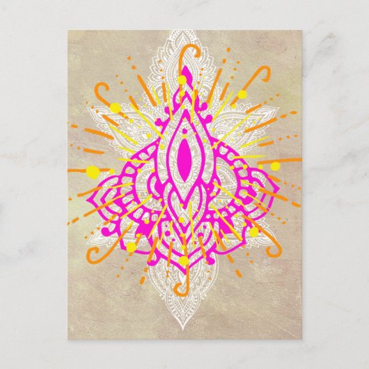 Diwali Party Uitnodiging Briefkaart (Voorkant)