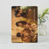 Diwali platte fotokaart feestdagenkaart (Staand voorkant)