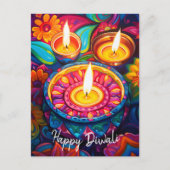 Diwali Radiance: Een samensmelting van tradities Briefkaart (Voorkant)