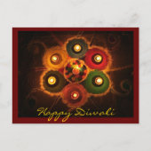 Diwali Rangoli -1 Briefkaart (Voorkant)