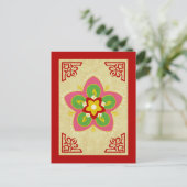 diwali rangoli briefkaart (Staand voorkant)