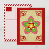 diwali rangoli briefkaart (Voorkant / Achterkant)