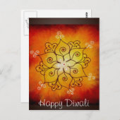 Diwali Rangoli Briefkaart (Voorkant / Achterkant)