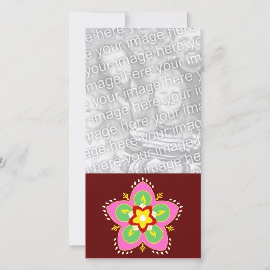 diwali rangoli fotokaart (Voorkant)