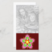 diwali rangoli fotokaart (Voorkant / Achterkant)