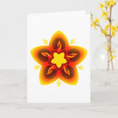 diwali rangoli kaart (Gele Bloem)