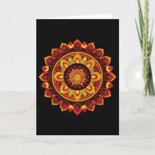 Diwali Rangoli Mandala Lotus Meditatie Yoga  Kaart