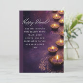 Diwali Seizoen Feestdagenkaart (Staand voorkant)