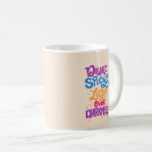 Diwali special light over darkness festive koffiemok (Voorkant rechts)