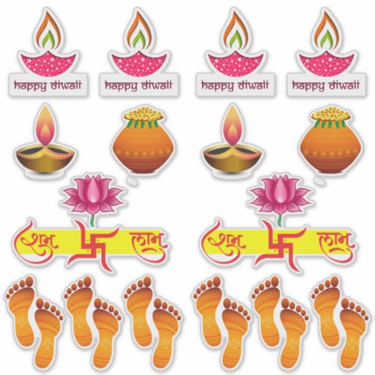 Diwali sticker combo set (Voorkant)