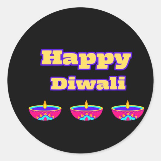 Diwali Stickers ( Happy Diwali) (Voorkant)