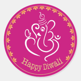 Diwali-stickers voor cadeaus en kaarten pakket van ronde sticker