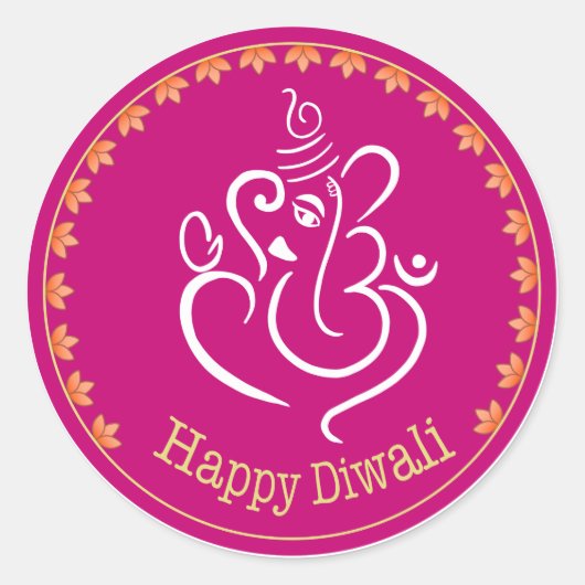 Diwali stickers voor geschenken en kaarten pack va (Voorkant)