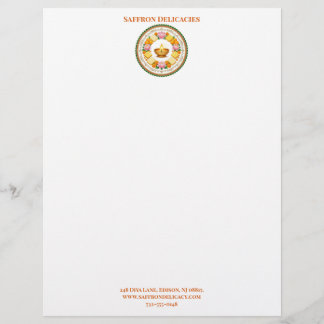 Diwali Sweet Shop Kleine Zakelijke Logo Minimalist Briefhoofd