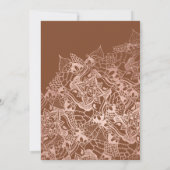 Diwali-typografie van roos gouden mandala bruin kaart (Achterkant)