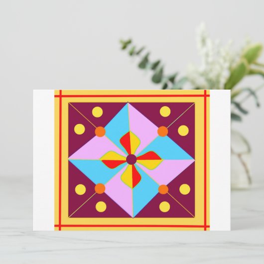 Diwali Uitnodiging (Staand voorkant)