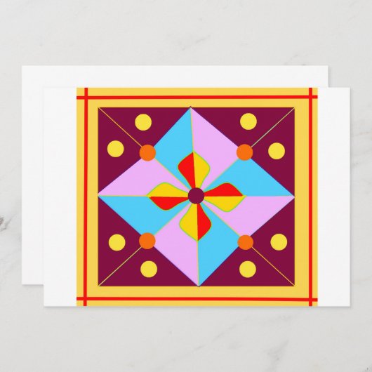 Diwali Uitnodiging (Voorkant / Achterkant)