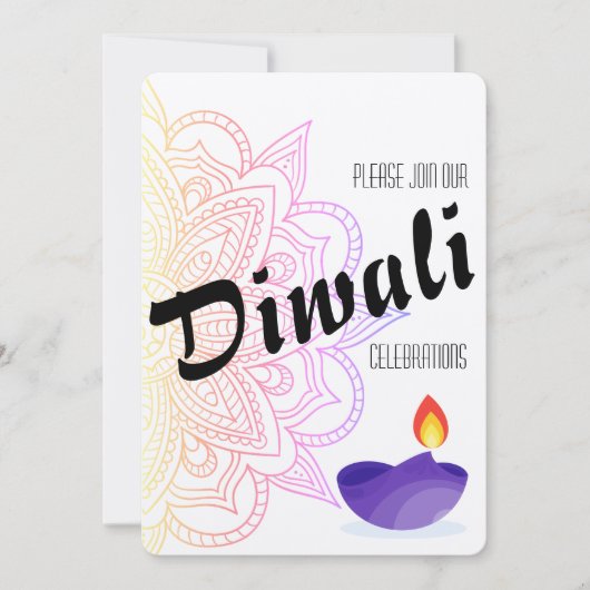 Diwali uitnodiging (Voorkant)