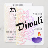 Diwali uitnodiging (Voorkant / Achterkant)