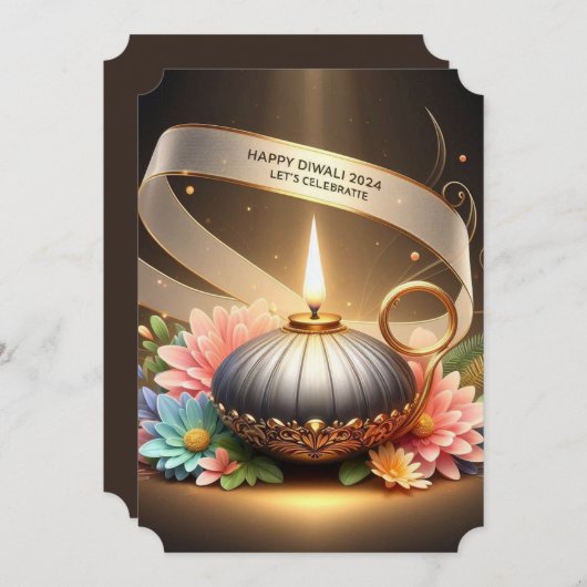 Diwali uitnodiging (Voorkant / Achterkant)