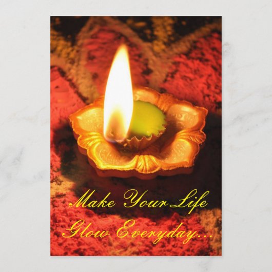 Diwali Uitnodiging (Achterkant)